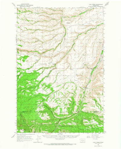 United States Geological Survey Logy Creek, WA (1965, 62500-Scale) digital map