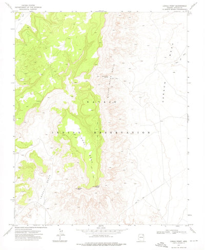 United States Geological Survey Lohali Point, AZ (1972, 24000-Scale) digital map