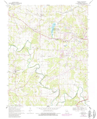 United States Geological Survey Lohman, MO (1968, 24000-Scale) digital map