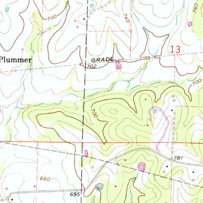 United States Geological Survey Lohman, MO (1968, 24000-Scale) digital map