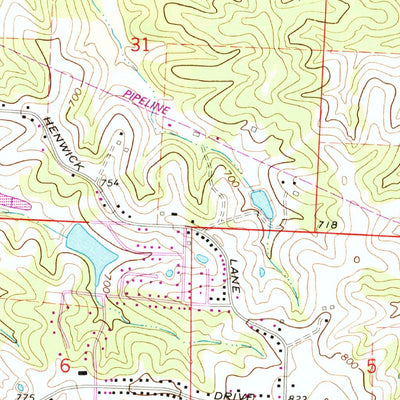 United States Geological Survey Lohman, MO (1968, 24000-Scale) digital map