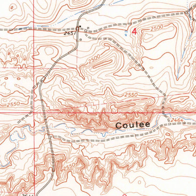 United States Geological Survey Lohman SE, MT (1964, 24000-Scale) digital map