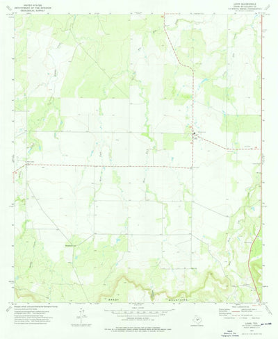 United States Geological Survey Lohn, TX (1973, 24000-Scale) digital map
