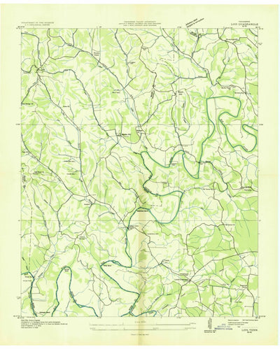 United States Geological Survey Lois, TN (1936, 24000-Scale) digital map