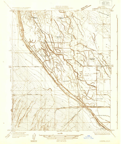 United States Geological Survey Lokern, CA (1931, 31680-Scale) digital map