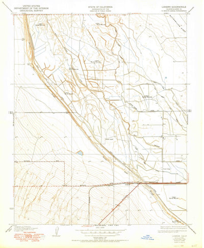 United States Geological Survey Lokern, CA (1950, 24000-Scale) digital map