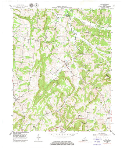 United States Geological Survey Lola, KY (1954, 24000-Scale) digital map