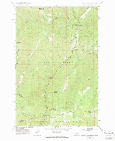 United States Geological Survey Lolo Hot Springs, MT-ID (1964, 24000-Scale) digital map