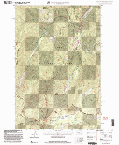United States Geological Survey Lolo Hot Springs, MT-ID (1999, 24000-Scale) digital map