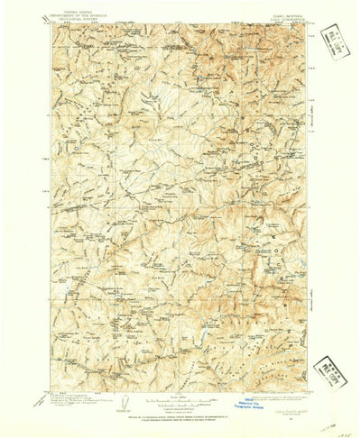 United States Geological Survey Lolo, ID (1911, 250000-Scale) digital map