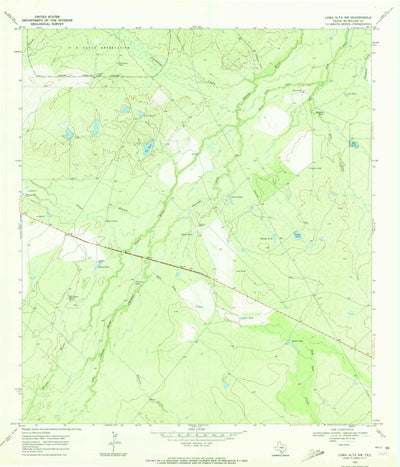 United States Geological Survey Loma Alta NW, TX (1969, 24000-Scale) digital map