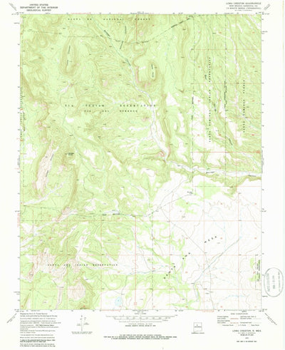 United States Geological Survey Loma Creston, NM (1970, 24000-Scale) digital map