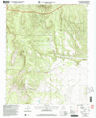 United States Geological Survey Loma Creston, NM (2002, 24000-Scale) digital map