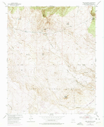 United States Geological Survey Loma Machete, NM (1954, 24000-Scale) digital map