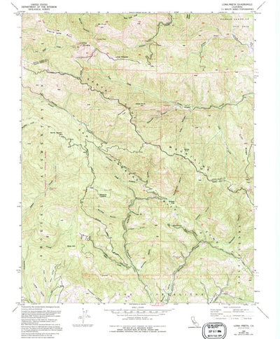 United States Geological Survey Loma Prieta, CA (1955, 24000-Scale) digital map