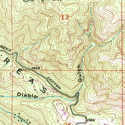 United States Geological Survey Loma Prieta, CA (1955, 24000-Scale) digital map