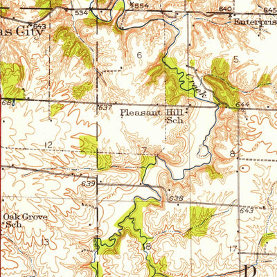 United States Geological Survey Lomax, IL-IA (1932, 62500-Scale) digital map