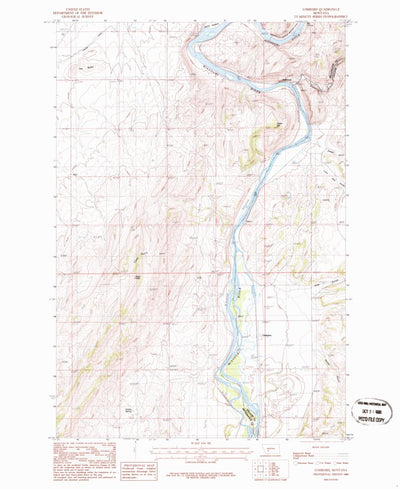 United States Geological Survey Lombard, MT (1986, 24000-Scale) digital map