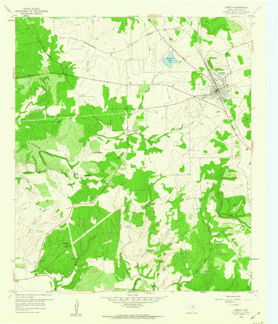 United States Geological Survey Lometa, TX (1959, 24000-Scale) digital map