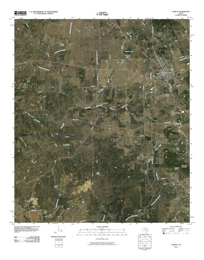 United States Geological Survey Lometa, TX (2010, 24000-Scale) digital map