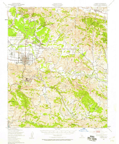 United States Geological Survey Lompoc, CA (1947, 62500-Scale) digital map