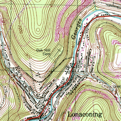 United States Geological Survey Lonaconing, MD-WV (1998, 24000-Scale) digital map
