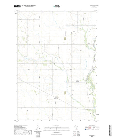 United States Geological Survey London, MN (2022, 24000-Scale) digital map