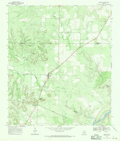 United States Geological Survey London, TX (1968, 24000-Scale) digital map
