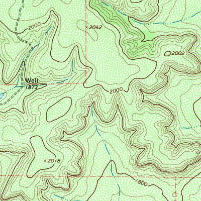 United States Geological Survey London, TX (1968, 24000-Scale) digital map