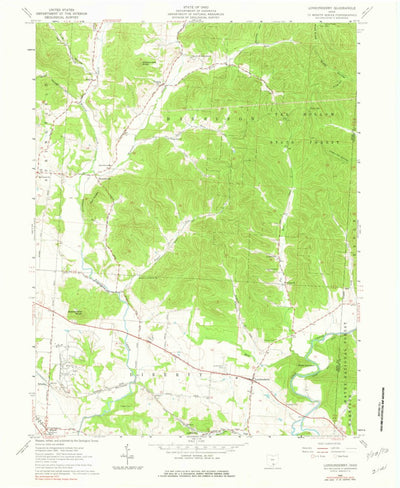 United States Geological Survey Londonderry, OH (1961, 24000-Scale) digital map