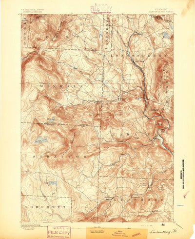 United States Geological Survey Londonderry, VT (1894, 62500-Scale) digital map