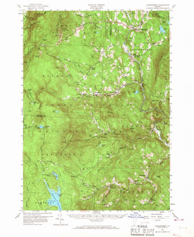 United States Geological Survey Londonderry, VT (1957, 62500-Scale) digital map