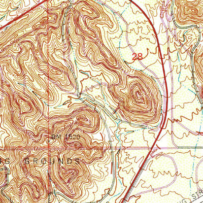 United States Geological Survey Lone Butte, AZ (1952, 24000-Scale) digital map