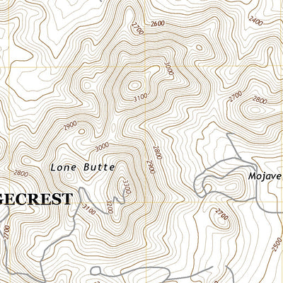United States Geological Survey Lone Butte, CA (2021, 24000-Scale) digital map