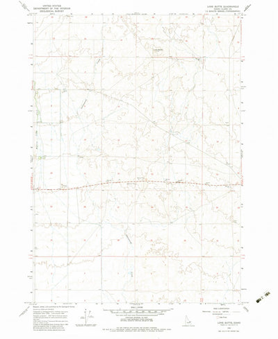 United States Geological Survey Lone Butte, ID (1964, 24000-Scale) digital map