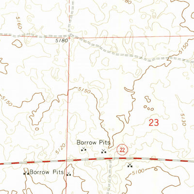 United States Geological Survey Lone Butte, ID (1964, 24000-Scale) digital map