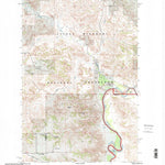 United States Geological Survey Lone Butte NE, ND (1997, 24000-Scale) digital map