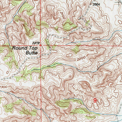 United States Geological Survey Lone Butte NE, ND (1997, 24000-Scale) digital map