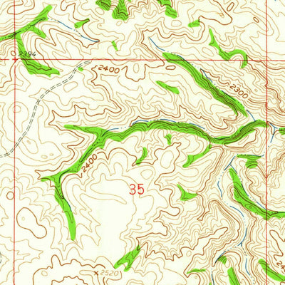 United States Geological Survey Lone Butte NW, ND (1959, 24000-Scale) digital map