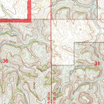 United States Geological Survey Lone Butte NW, ND (1997, 24000-Scale) digital map