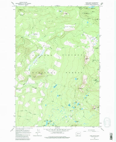 United States Geological Survey Lone Butte, WA (1965, 24000-Scale) digital map