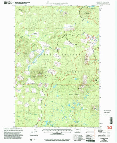 United States Geological Survey Lone Butte, WA (1998, 24000-Scale) digital map