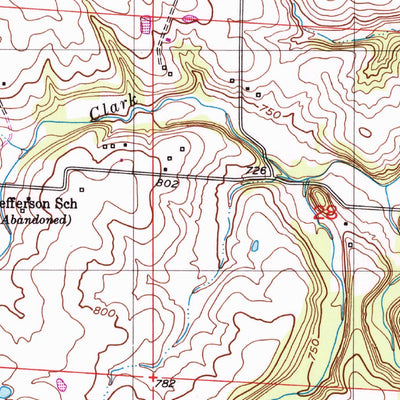 United States Geological Survey Lone Elm, MO (1952, 24000-Scale) digital map