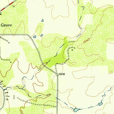 United States Geological Survey Lone Grove, TX (1956, 24000-Scale) digital map