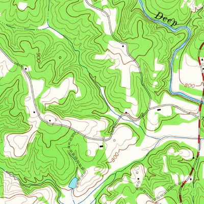 United States Geological Survey Lone Hickory, NC (1966, 24000-Scale) digital map