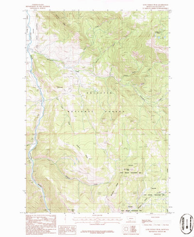 United States Geological Survey Lone Indian Peak, MT (1986, 24000-Scale) digital map