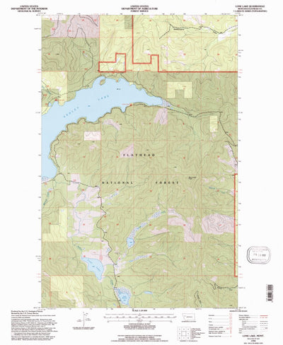 United States Geological Survey Lone Lake, MT (1994, 24000-Scale) digital map