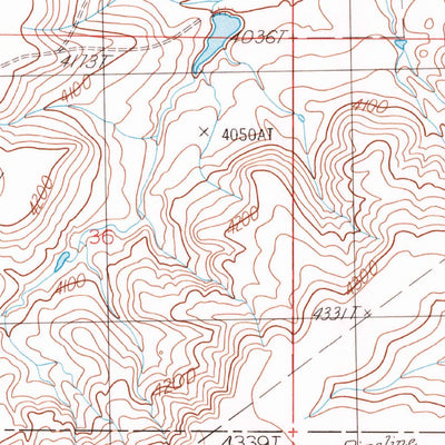 United States Geological Survey Lone Man Coulee West, MT (1985, 24000-Scale) digital map
