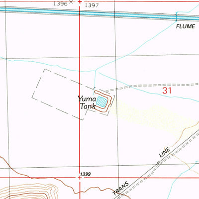 United States Geological Survey Lone Mountain, AZ (1990, 24000-Scale) digital map