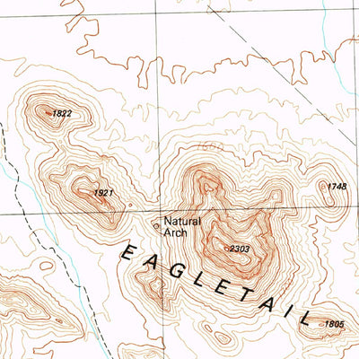 United States Geological Survey Lone Mountain, AZ (1990, 24000-Scale) digital map